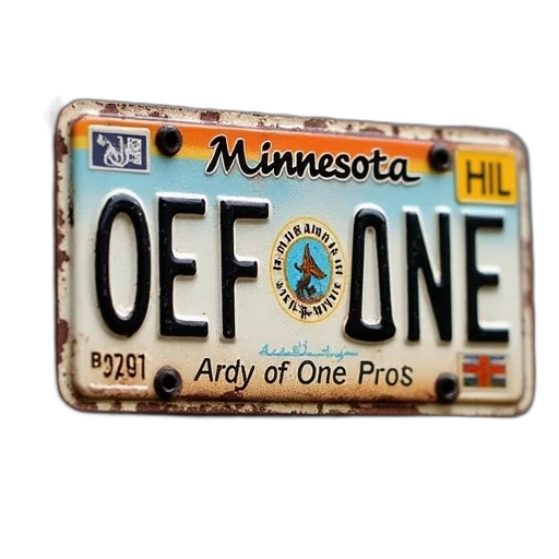 minnesota, license, plate, magnet transparent PNG cut-out