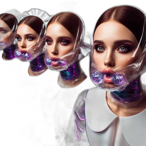 mask, face, concept art, photorealistic transparent PNG cut-out