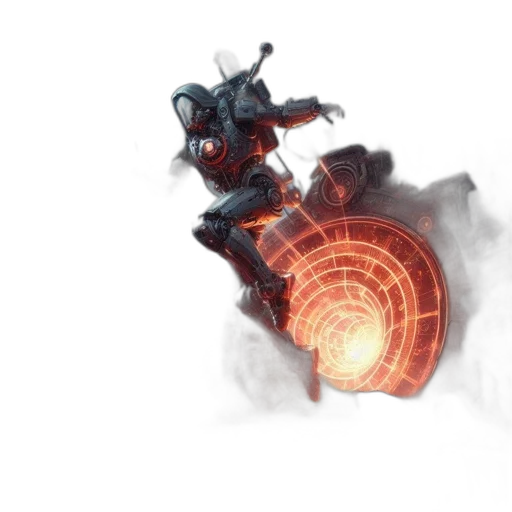 weapon, robot, concept art, comic book art transparent PNG cut-out