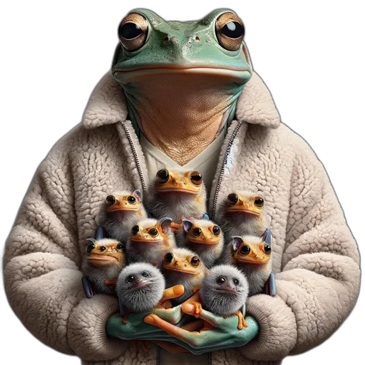 jacket, animal, creature, face transparent PNG cut-out