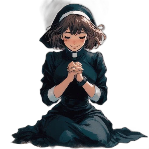 dress, hat, staff, crown transparent PNG cut-out