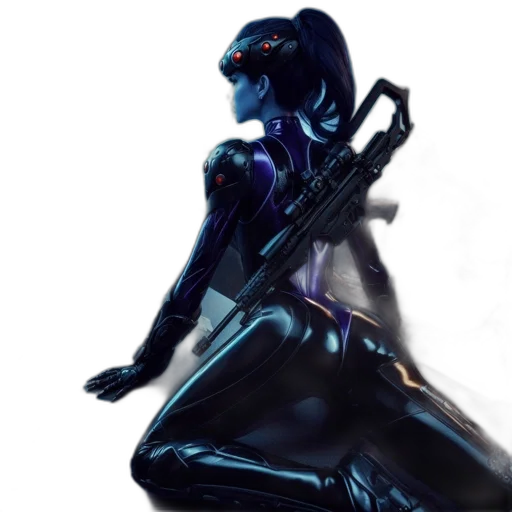 weapon, robot, concept art, cyberpunk transparent PNG cut-out