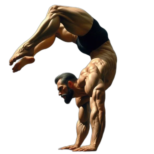 photorealistic, concept art, 3d render, man transparent PNG cut-out
