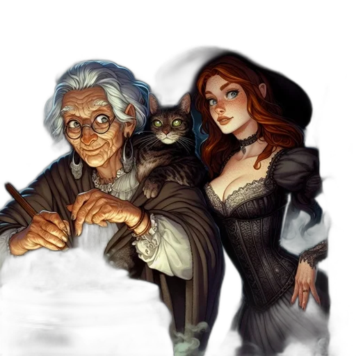 fantasy art, concept art, comic book art, pixel art transparent PNG cut-out
