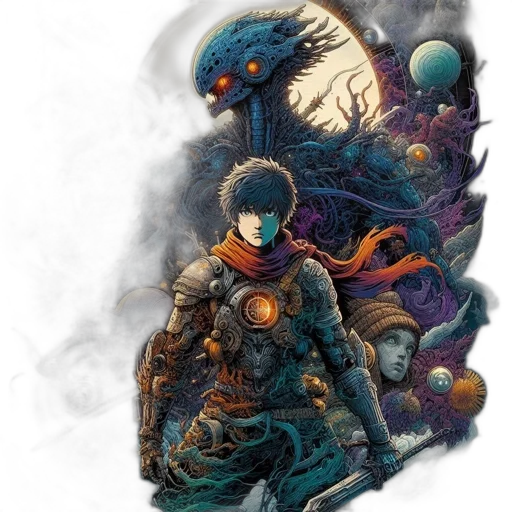 dragon, sword, concept art, fantasy art transparent PNG cut-out