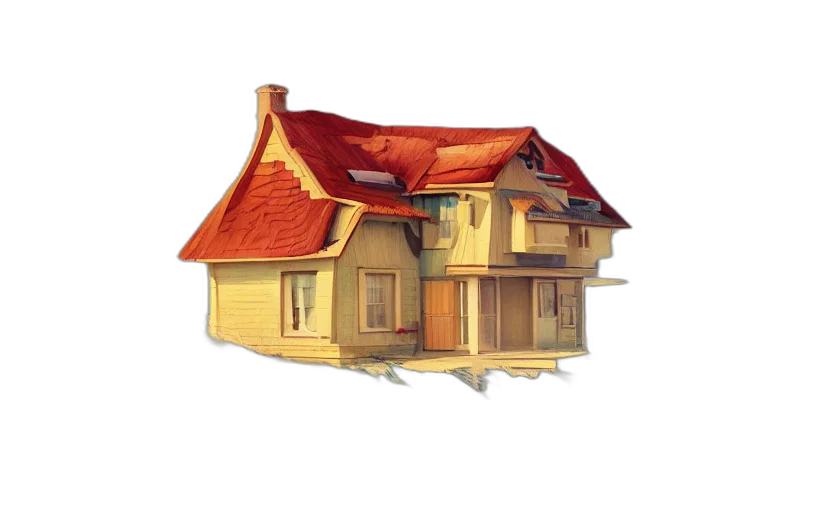 building, furniture, 3d render, concept art transparent PNG cut-out