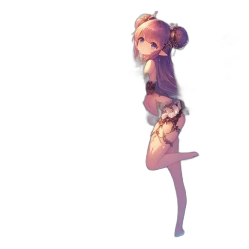 dress, staff, creature, animal transparent PNG cut-out
