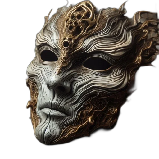 mask, face, crown, jewelry transparent PNG cut-out