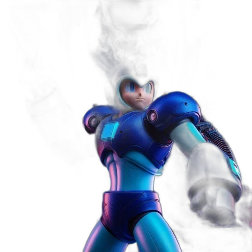 robot, mask, weapon, staff transparent PNG cut-out