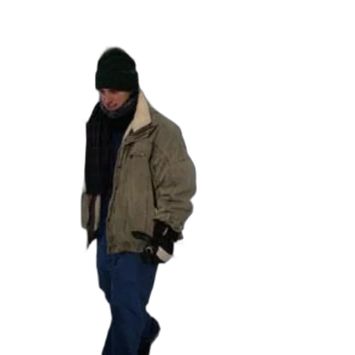 jacket, hat, staff, 3d render transparent PNG cut-out