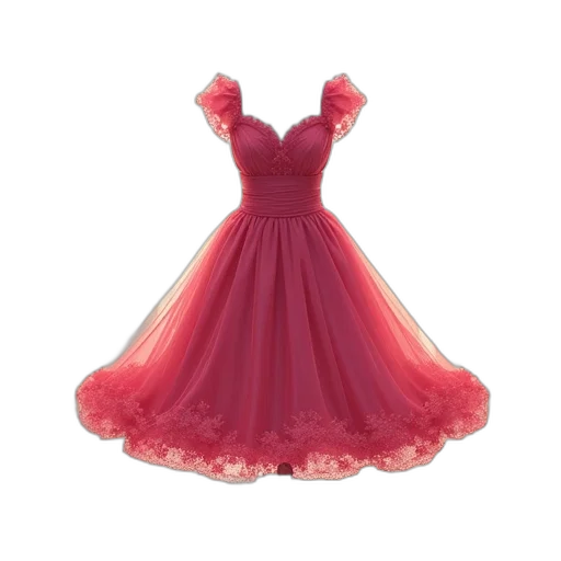 dress, 3d render, adobe, illustrator transparent PNG cut-out