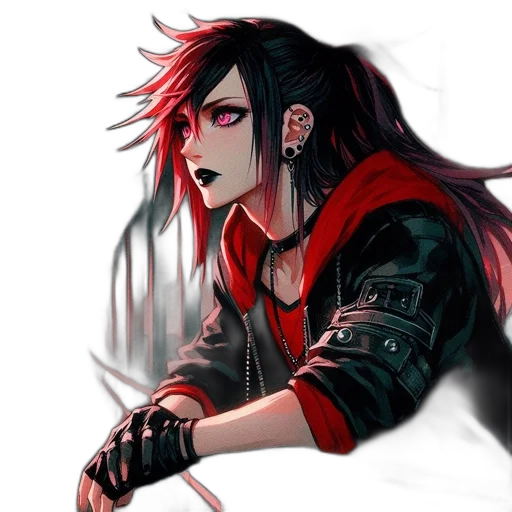 weapon, jacket, cyberpunk, fantasy art transparent PNG cut-out