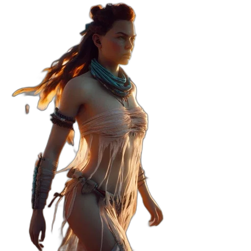dress, concept art, fantasy art, 3d render transparent PNG cut-out
