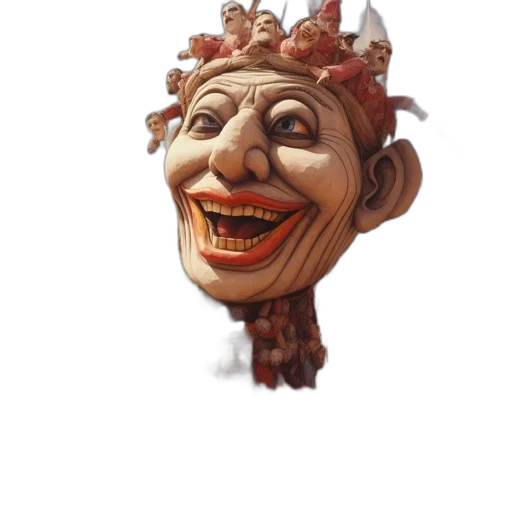 mask, crown, face, staff transparent PNG cut-out