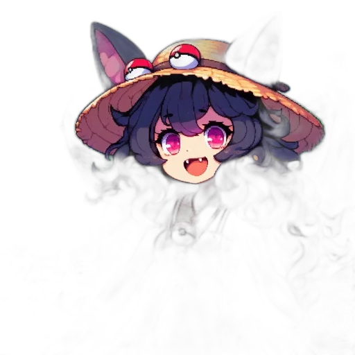 hat, mask, staff, umbrella transparent PNG cut-out