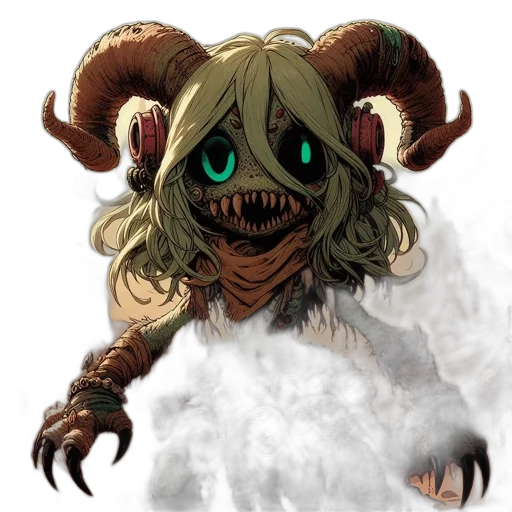 mask, creature, staff, dragon transparent PNG cut-out