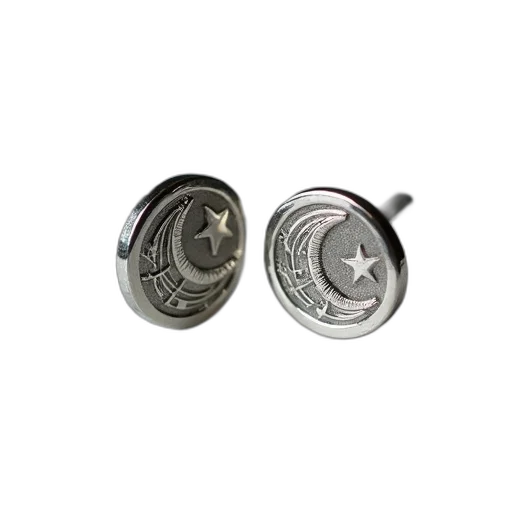 jewelry, pair, silver, cufflinks transparent PNG cut-out
