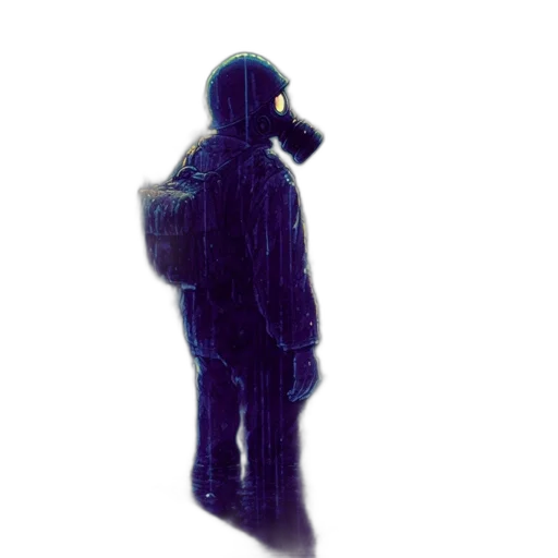 jacket, mask, robot, staff transparent PNG cut-out