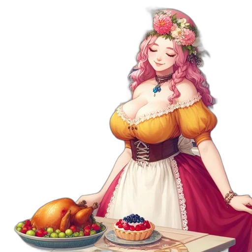 food, dress, crown, jewelry transparent PNG cut-out