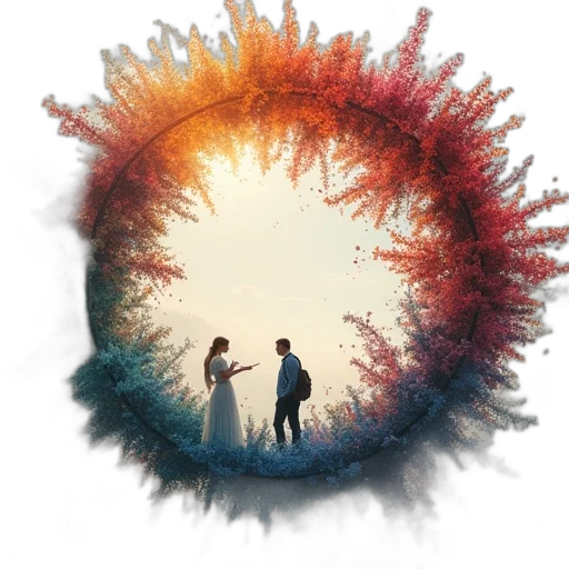 concept art, fantasy art, watercolor, outer space transparent PNG cut-out