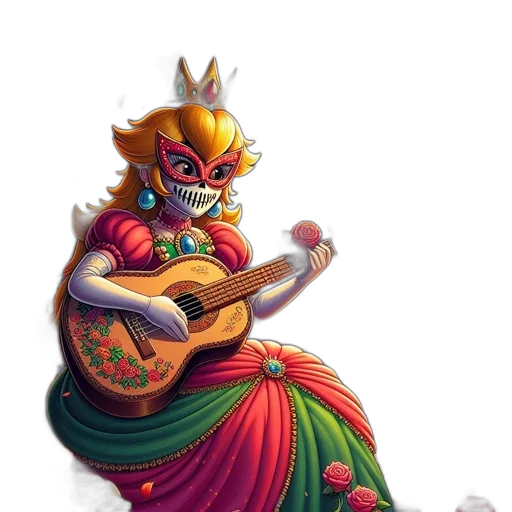 mask, crown, jewelry, staff transparent PNG cut-out