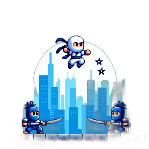 robot, pixel art, concept art, 3d render transparent PNG cut-out