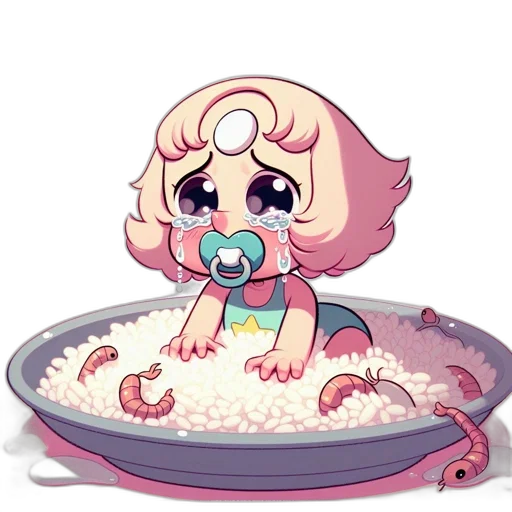 food, creature, pixel art, vaporwave transparent PNG cut-out