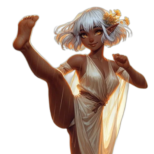 dress, concept art, fantasy art, comic book art transparent PNG cut-out