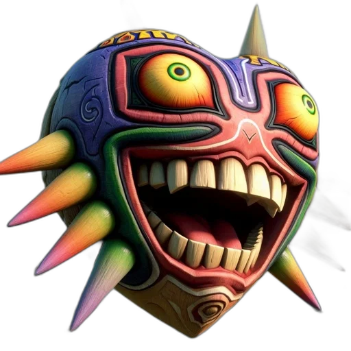 mask, creature, face, staff transparent PNG cut-out