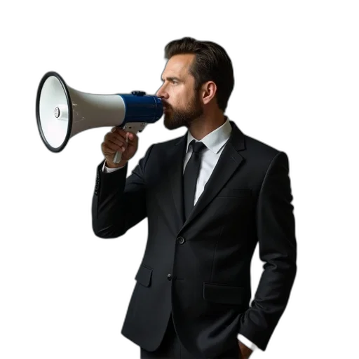 staff, man, suit, using transparent PNG cut-out