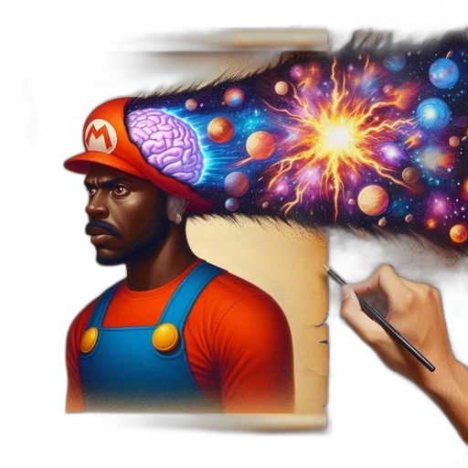 hat, face, concept art, comic book art transparent PNG cut-out