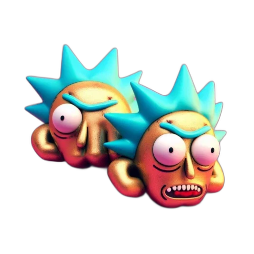creature, 3d render, concept art, pixel art transparent PNG cut-out
