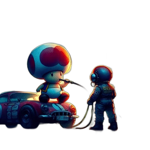 robot, car, weapon, concept art transparent PNG cut-out
