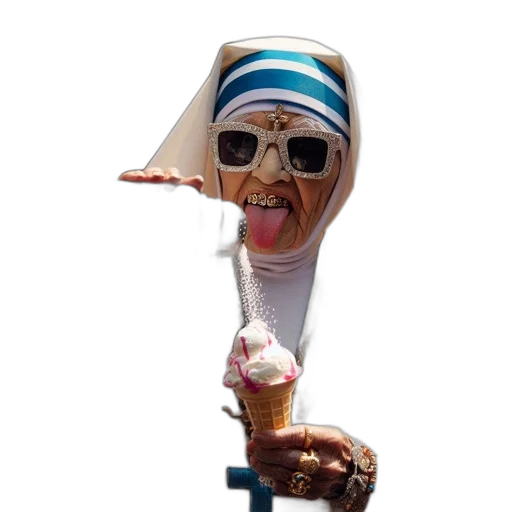 staff, hat, umbrella, mask transparent PNG cut-out