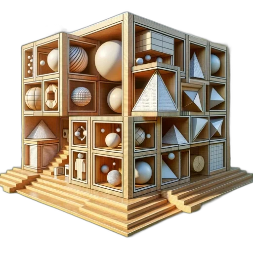 building, furniture, 3d render, concept art transparent PNG cut-out