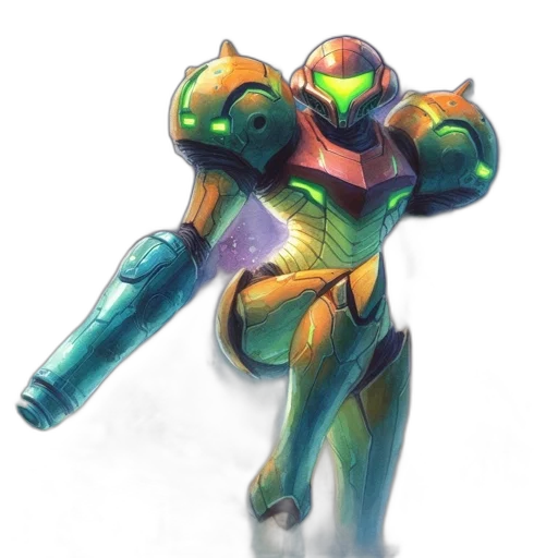 robot, weapon, staff, creature transparent PNG cut-out