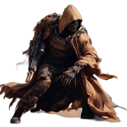 jacket, sword, weapon, mask transparent PNG cut-out