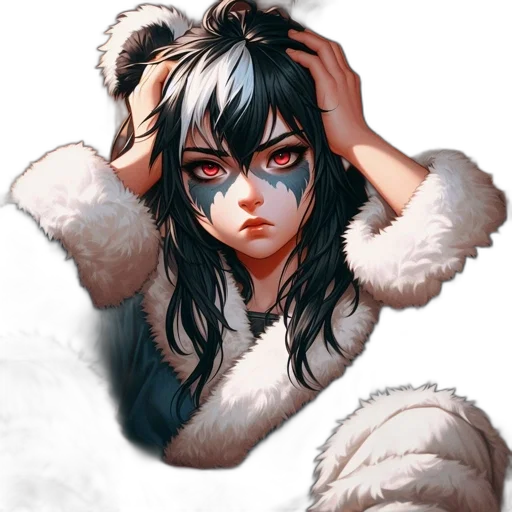 face, fantasy art, concept art, comic book art transparent PNG cut-out