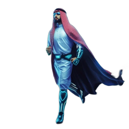 staff, robot, creature, jacket transparent PNG cut-out