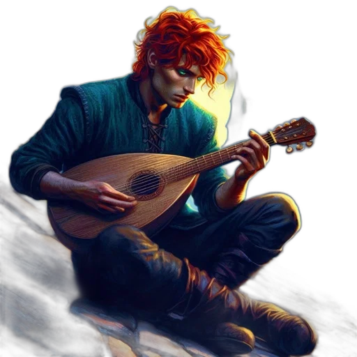fantasy art, concept art, comic book art, photorealistic transparent PNG cut-out
