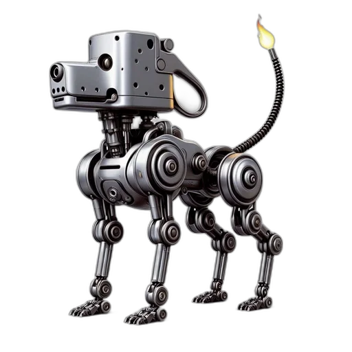 robot, animal, creature, staff transparent PNG cut-out