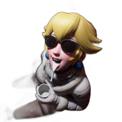 weapon, staff, jacket, mask transparent PNG cut-out