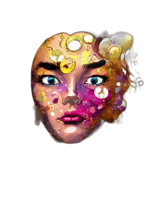 mask, face, jewelry, crown transparent PNG cut-out