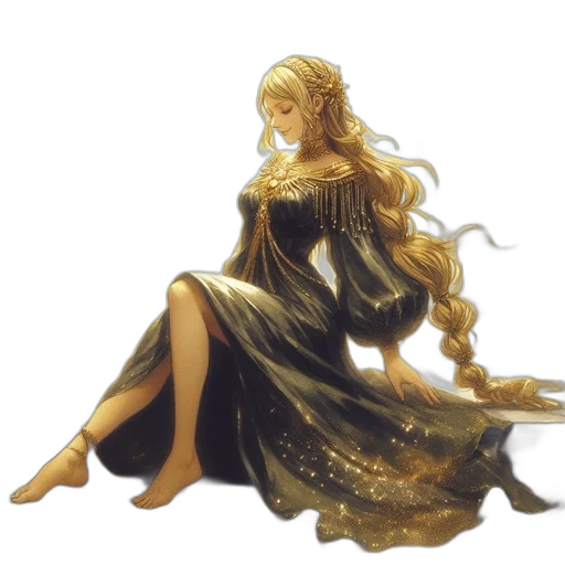 dress, crown, concept art, fantasy art transparent PNG cut-out