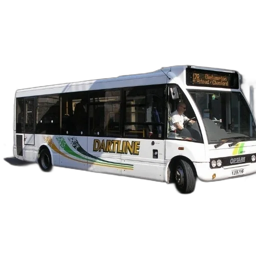 3d render, photorealistic, dartline, bus transparent PNG cut-out