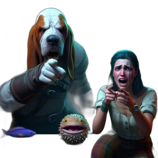 creature, animal, mask, staff transparent PNG cut-out