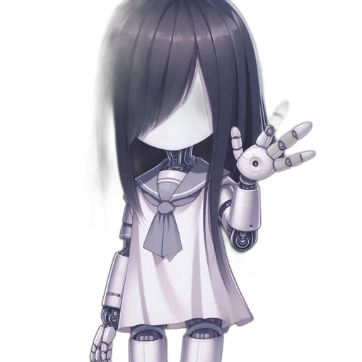 robot, mask, dress, staff transparent PNG cut-out