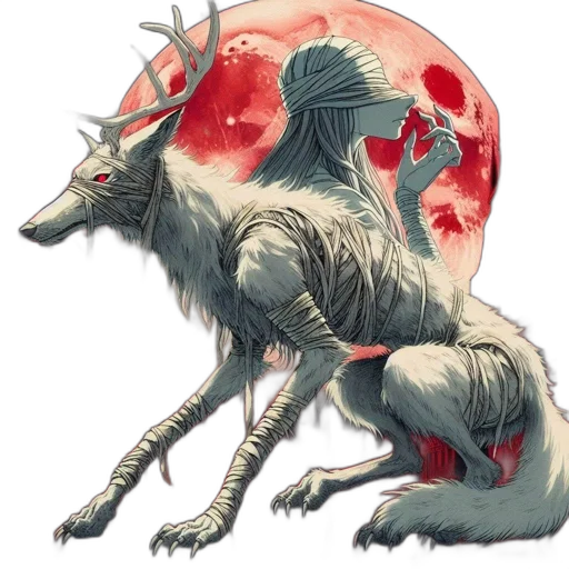 creature, animal, staff, concept art transparent PNG cut-out