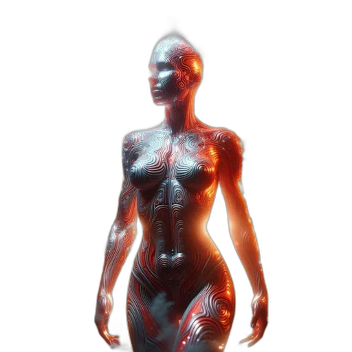 robot, creature, dress, face transparent PNG cut-out
