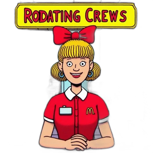 staff, crown, cartoon, colorful transparent PNG cut-out